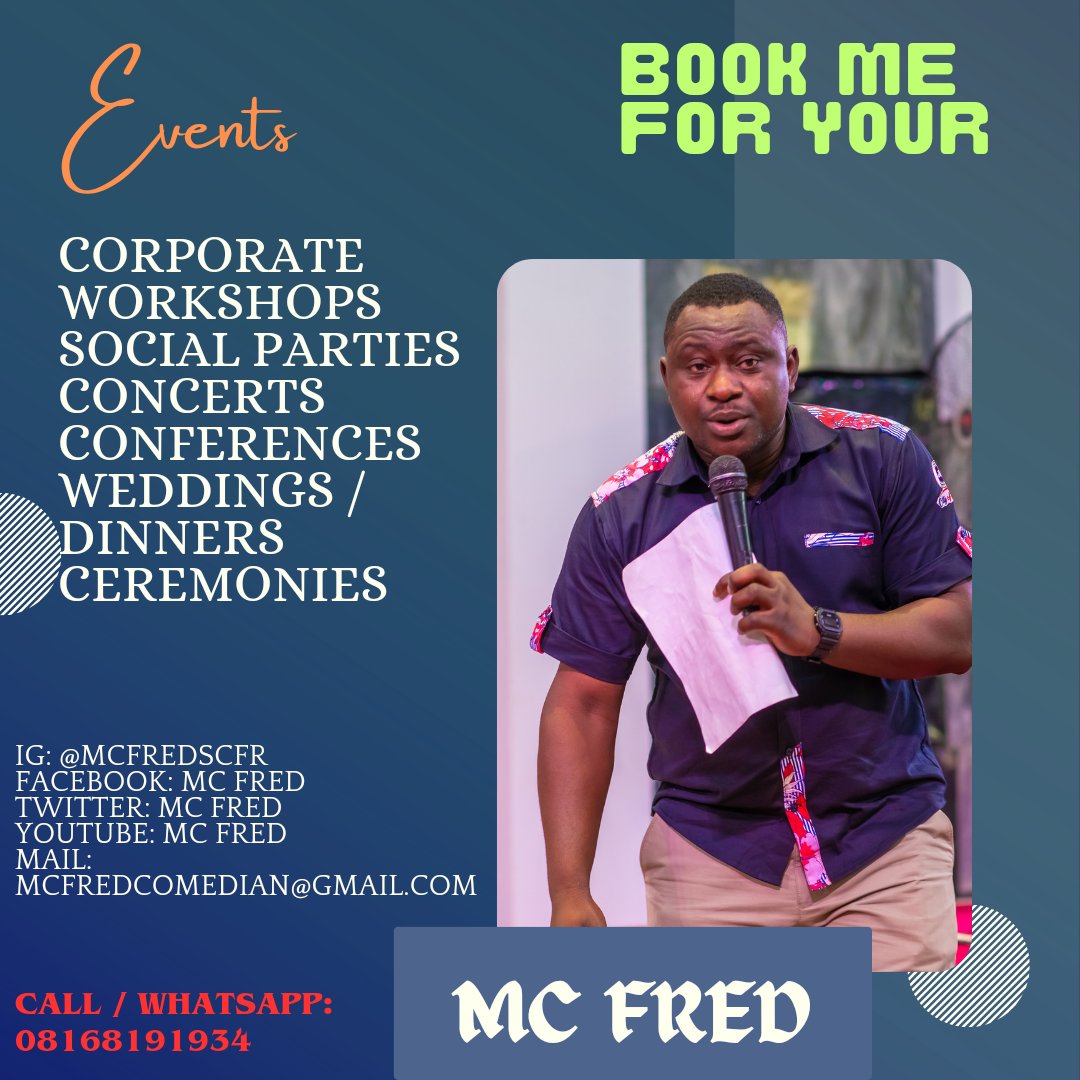Call me for your event Mc/ event Host