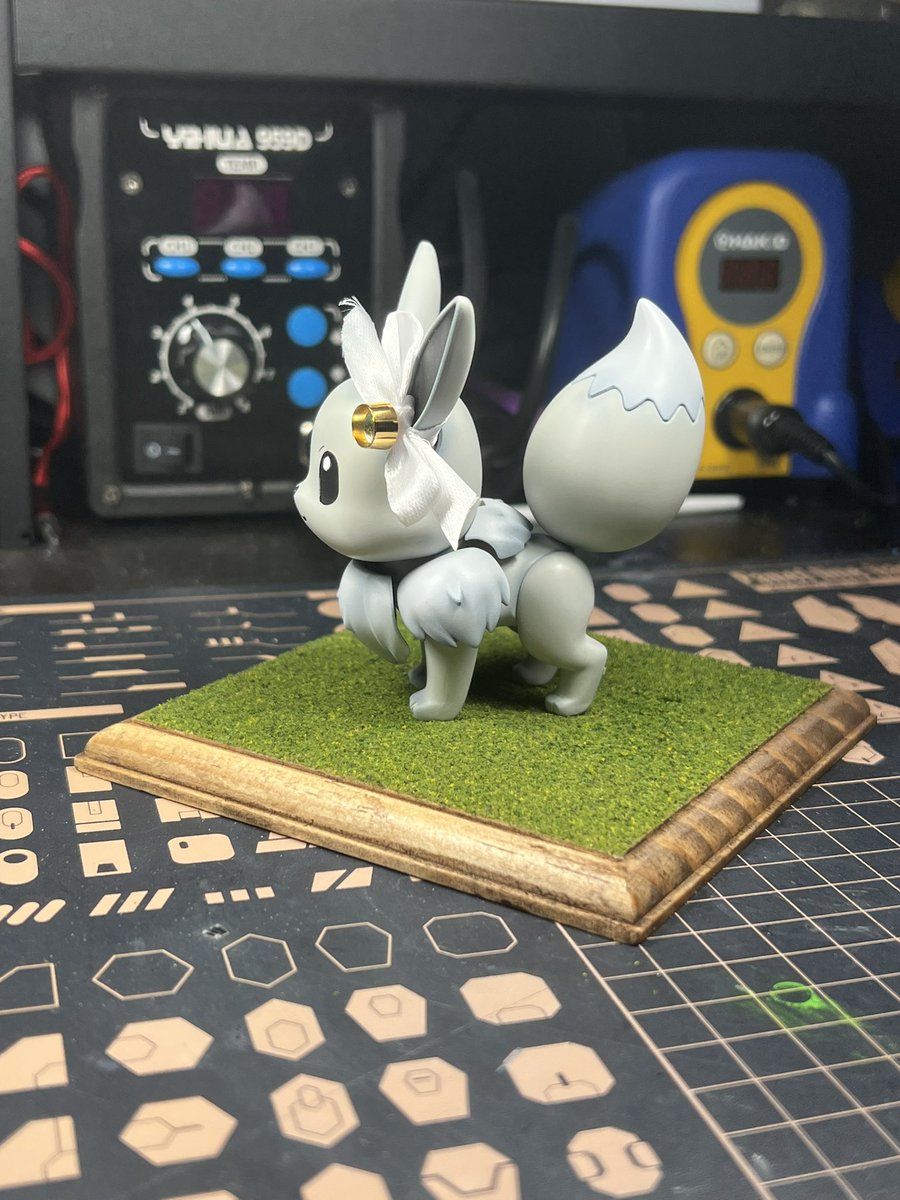 KalOtaku's tweet photo. Part Final - Pokemon Model Eevee ver. Shiny 
#plamo #plamodel #pokémon #pokemonmodelkit #pokemonmodel #bandainamco #bandai https://t.co/TicrfC8koU