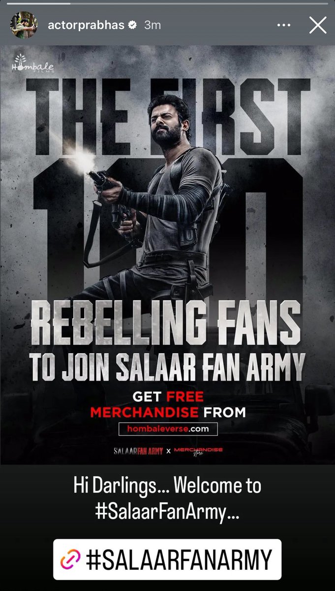 Prasadrebel77's tweet photo. Hi Darlings… Welcome to #SalaarFanArmy… - #Prabhas    via Instagram. 

Link: https://t.co/D4eN549fWy
Join salaar Fan army

#HombaleVerse #SalaarMerchandise #SalaarStyle https://t.co/YVrqaKsrmA