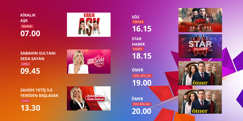 startv's tweet photo. Star'da bugün 📌 https://t.co/jHKRIt24xb