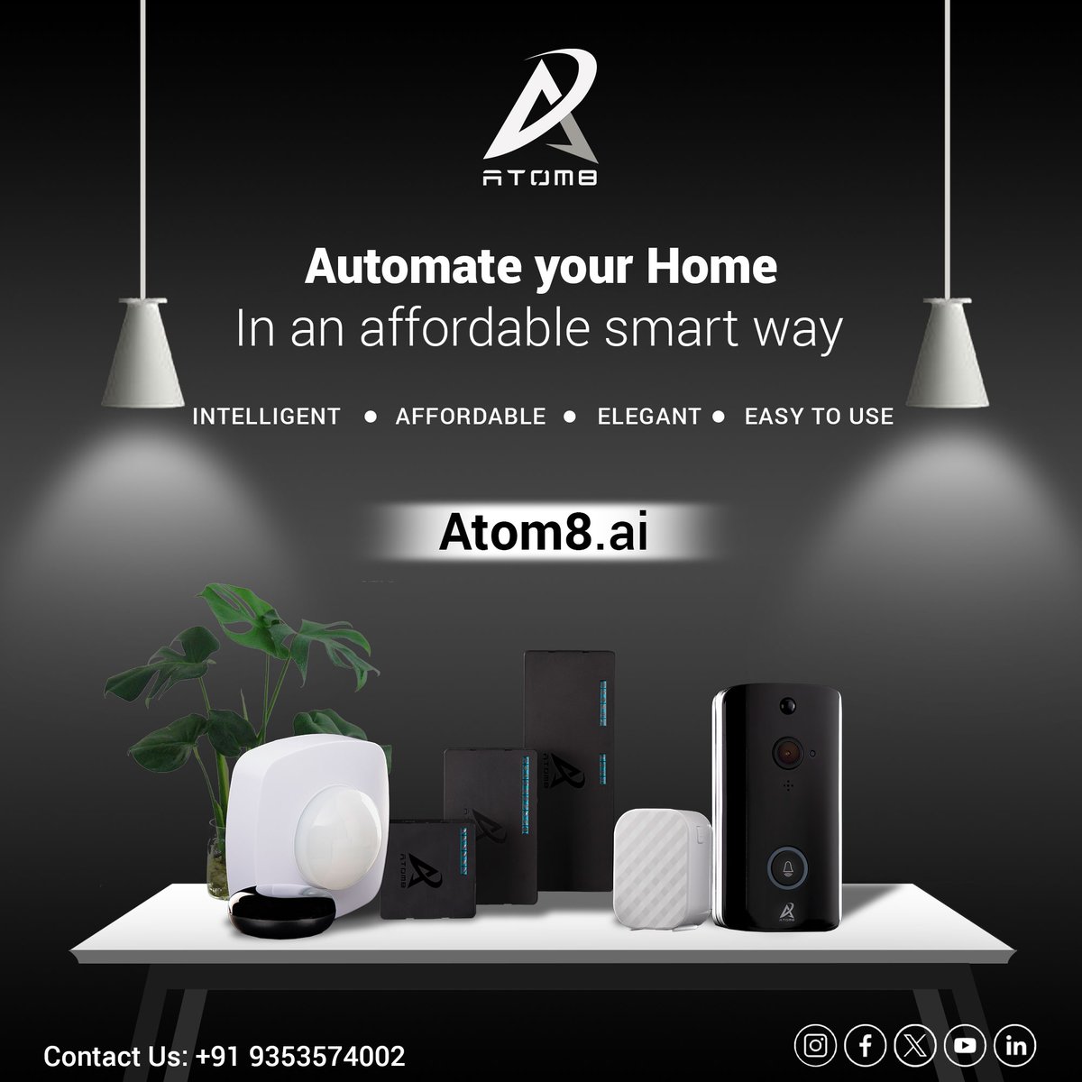 Atom8SmartHome's tweet photo. Atom8: where style meets automation. Transform your living space into a modern sanctuary, seamlessly integrating innovation and sophistication for a home that reflects your unique taste
#smartdevices #homeautomationdevices #smarthomedevices #homeappliances #homeautomation #ATOM8 https://t.co/QxmpSbymhF