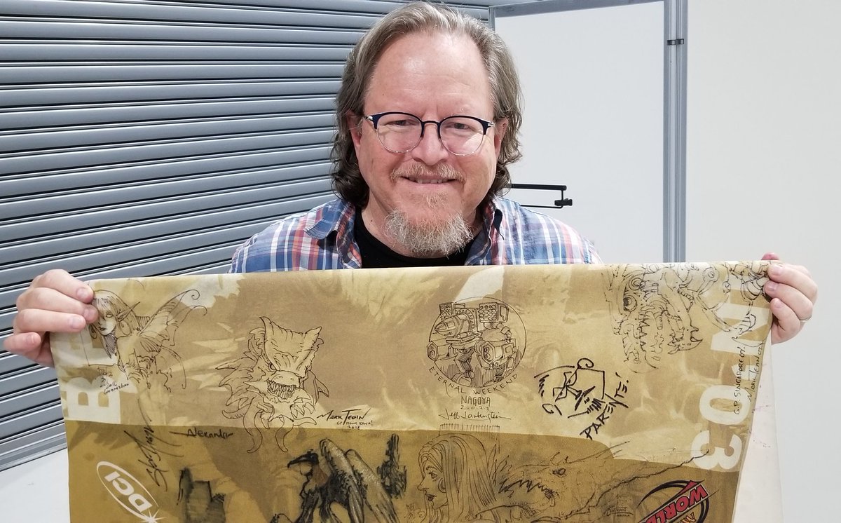 4ucifer's tweet photo. Had an awesome weekend at EW Nagoya and met amazing artists

@evynfong @IllustratorJeff https://t.co/n2SKXVLW59