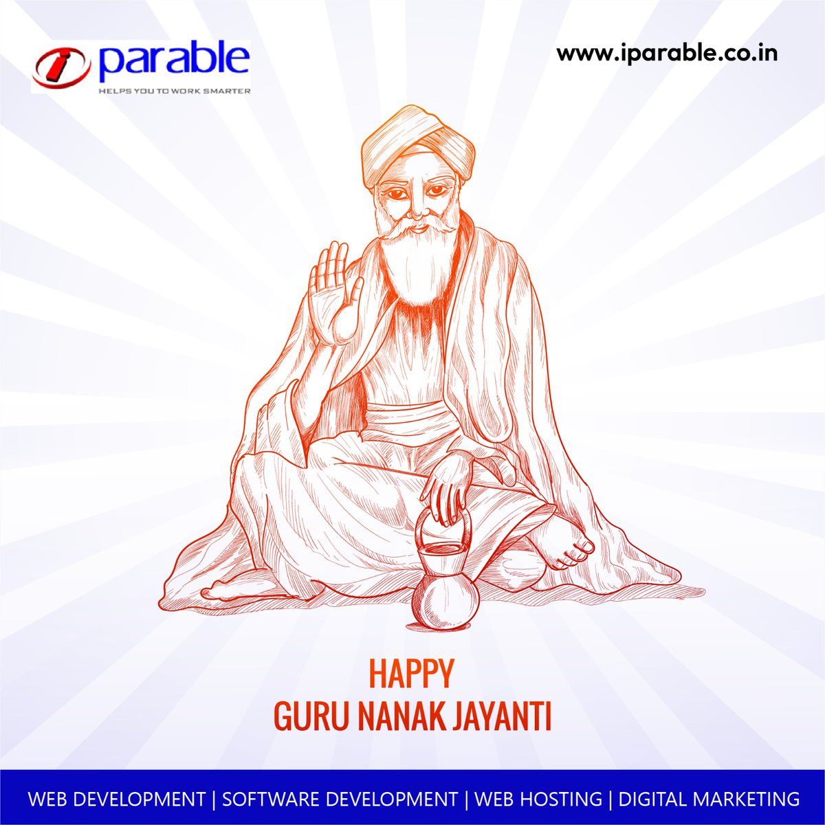 i_parable's tweet photo. We wish that this Gurupurab brings happiness and prosperity to all our lives! May his blessings always shine upon us. 

Happy Guru Nanak Jayanti

#GuruNanakJayanti #gurunanakjayanti2023 #Gurupurab #Gurunanakdev #GuruNanak #iparable #DBA #customizedsoftwares #DigitalMarketing https://t.co/UBY0Q2okOv