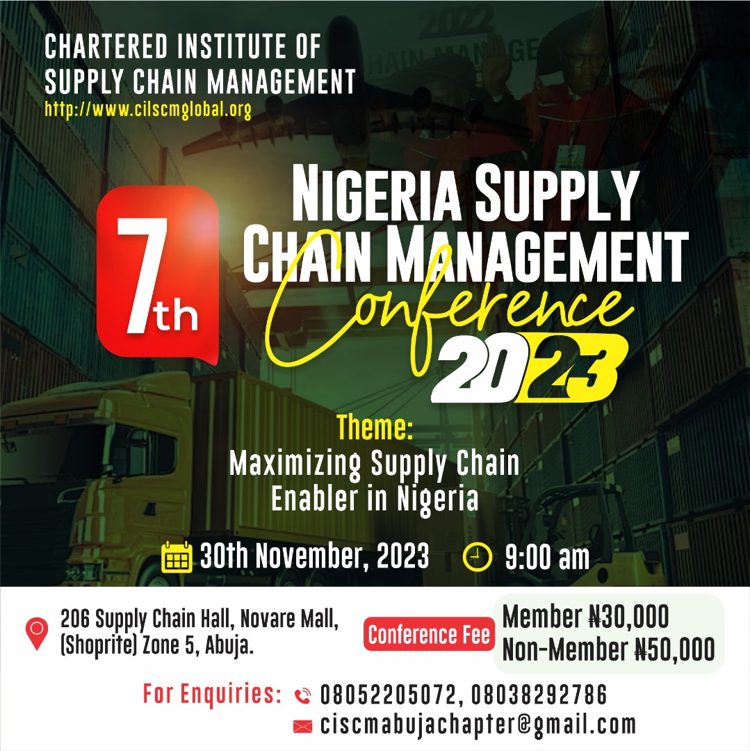 NCS_Awards's tweet photo. Few more days to go!, are you a supply chain professional or intending supply chain profession. Don't miss the conference https://t.co/ebCQQN4cH6