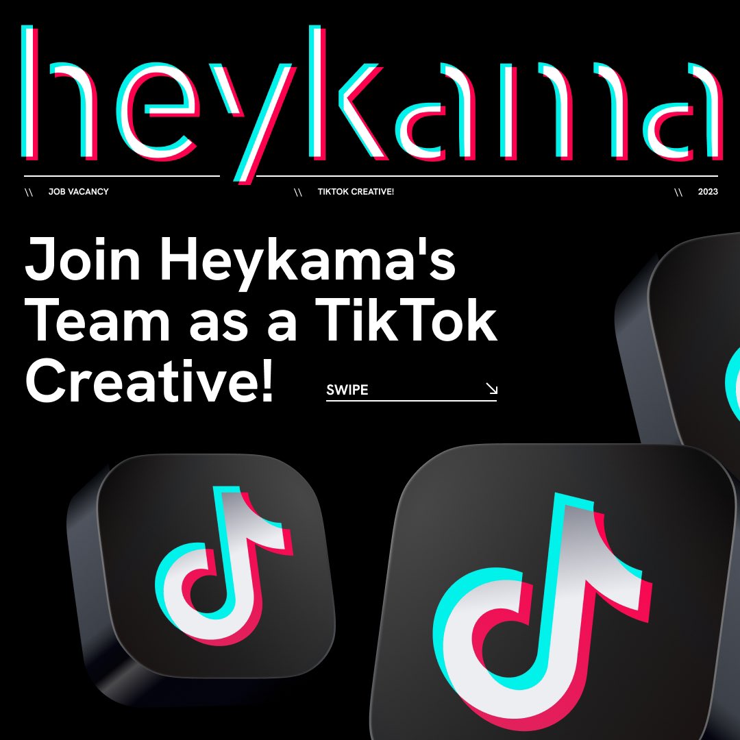 heykama_'s tweet photo. Selamat hari Senin ✨ Ada kabar gembiraa nih, yang pastinya kalian ga harus ngasih seratus dulu ☺️

Buat kalian anak konten, Heykama lagi open recruitment nihh… Cek aja postingan di bawah ini yaa! https://t.co/aMN5zT9fsn