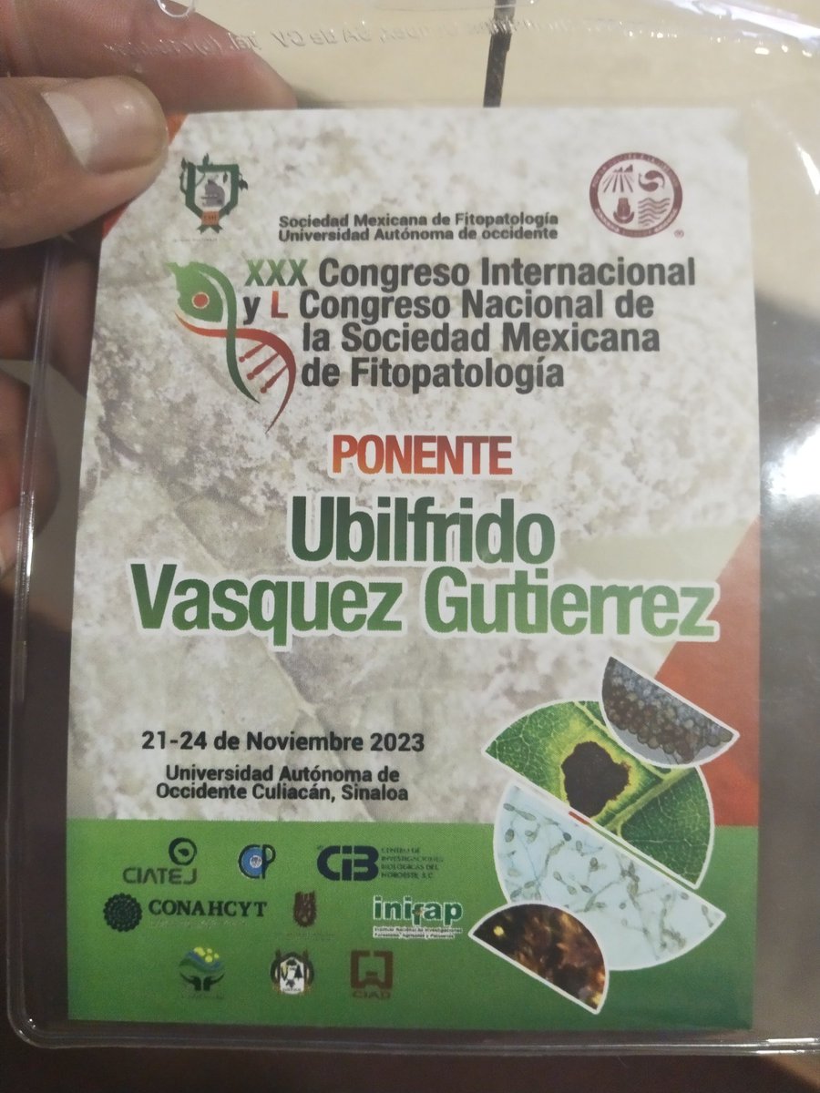 UbilfridoVG's tweet photo. We had the pleasure of participating in the National and International Congress of Phytopathology in Mexico.  Where topics of Phytosanitary importance were addressed, we also had the pleasure of meeting with specialist researchers from different countries. https://t.co/sevMpuVFbH