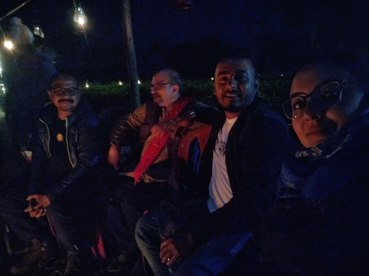 A celebration within a vibrant tea garden, with a backdrop of the stunning Gorichen range in Eastern Himalayas. Minimal lighting; just kerosene lamps &amp; tea-light candles to gently illuminate the venue under the full moon. Microphones are adjusted to a low volume, reaching ++