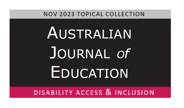 AusJournalEd's tweet photo. It is a long & difficult road for a #StudentWithDisability to take a discrimination case to hearing before a federal court. Both of Elizabeth Dickson’s 2022 Special Issue articles are #Free2Read this month. #InclusiveEducation @qutlaw @C4IE_QUT https://t.co/oF7f0OEpFv https://t.co/k5St92bdQH