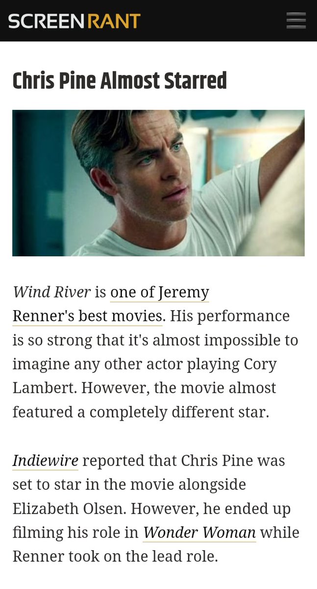 manpuk48's tweet photo. I didn't know this
#jeremyrenner #windriver #chrispine #wonderwoman https://t.co/M1J3yUhkFH