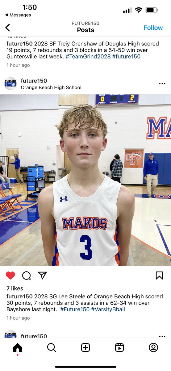 Mrcoachsteele's tweet photo. Lee Steele class of 2028 (8th grade) playing varsity scores 30 points…
#road2#1
#Outworkthemall
#TeamAgee https://t.co/4kT1PCQDtV
