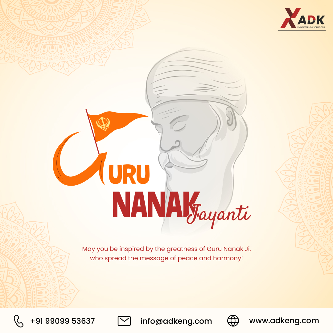 adk_engineering's tweet photo. @adk_engineering extends warm wishes on #GuruNanakJayanti ! May the values of unity and compassion continue to inspire positive change and innovation in our endeavors.
#gurunanakdevji  #gurunanak #waheguru #waheguruji #LaserCuttingMachine #plasmacuttingmachine #adkeng https://t.co/gDJ81RS0XO