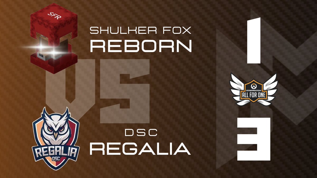 Oh no, la SFR perd son deuxième match face à la @displate_corp | Regalia. Bien joué à eux ! 

#OAFO7 #Overwatch2