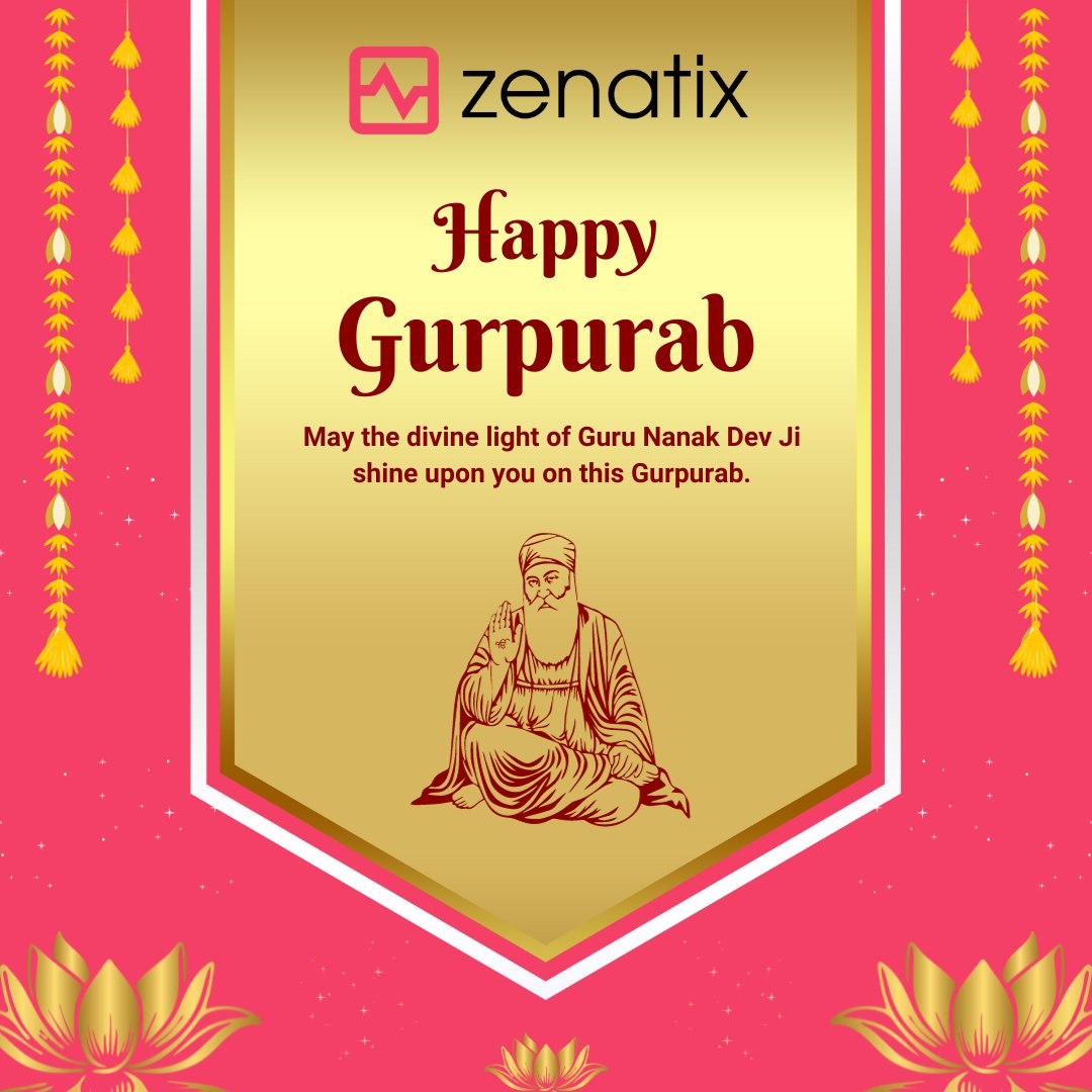 May the divine light of Guru Nanak Dev Ji illuminate your path with love, peace, and prosperity. Happy Gurpurab!