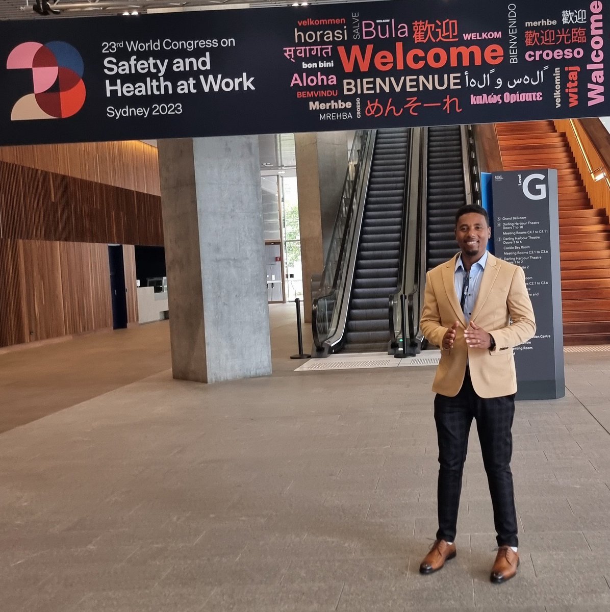 Asmare Gelaw (@asmareyg) on Twitter photo So excited to attend and showcase a digital poster at the <a href="/WorldCongress23/">23rd World Congress on Safety & Health at Work</a> in #Sydney this week. So excited to attend and showcase a digital poster at the <a href="/WorldCongress23/">23rd World Congress on Safety & Health at Work</a> in #Sydney this week.