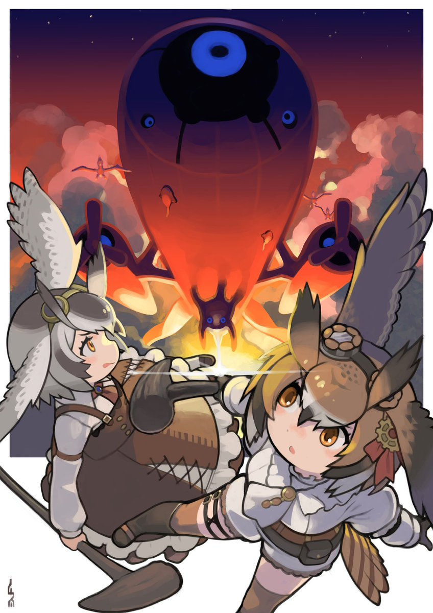 ワシミミズク(けものフレンズ) 「HC博士助手はいいぞ。。。 」|イネ🐨🐱☕️4/16フレチ２４京都のイラスト