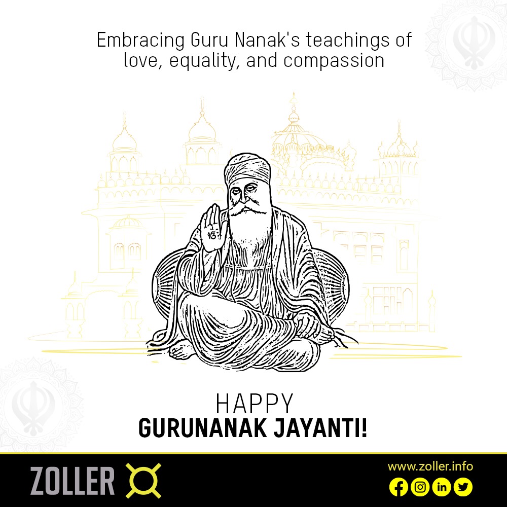 ZollerIndia's tweet photo. Embracing Guru Nanak's teachings of love, equality, and compassion on this auspicious Gurunanak Jayanti. His profound wisdom continues to inspire a world where humanity prevails. 

#gurunanakjayanti #love #equality #compassion #unity #harmony https://t.co/fzAlqZuz4t