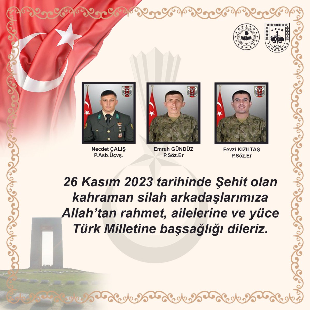 Başımız sağ olsun.🇹🇷