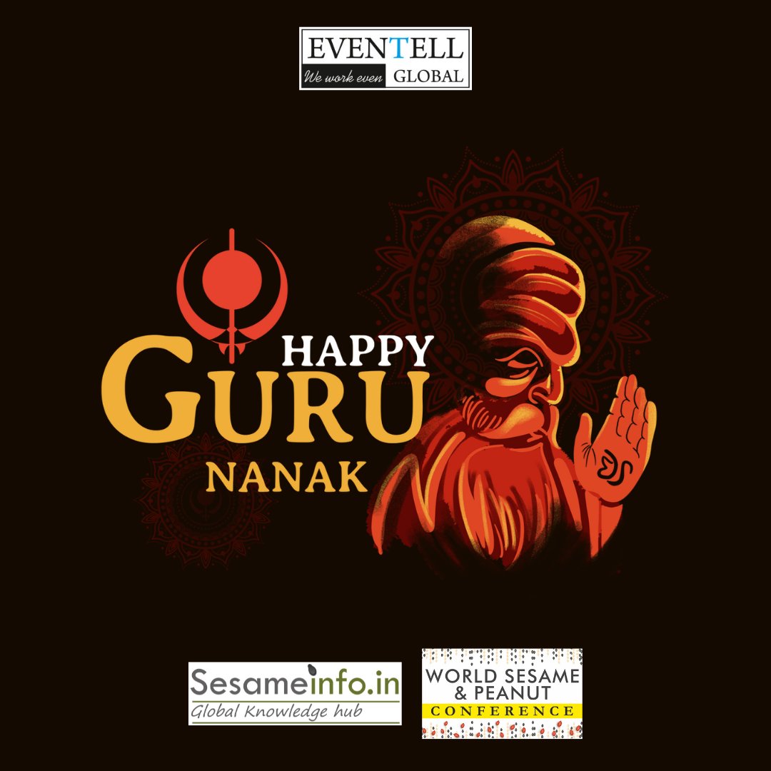 SesameInfo12's tweet photo. May the teachings of Guru Nanak Dev Ji inspire you to follow the path of righteousness and compassion. Wishing you a blessed Gurunanak Jayanti!
.
.
.
#GurunanakJayanti #eventell #sesameinfo #wspc #sesameconference #peanutconference #sesameworld #india #love #peace #indian https://t.co/9erjcaE4lg
