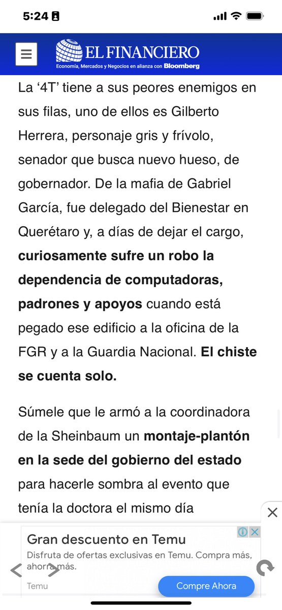 CarlosVinicioAR's tweet photo. Hoy en el financiero pública @lumendoz acerca de los constantes abusos al erario, con fines políticos del senador Gilberto Herrera. https://t.co/oMu1rc5Bru
