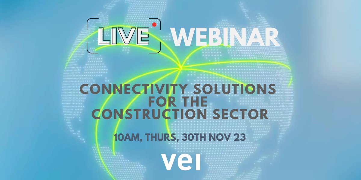 🏗 Webinar This Thursday the 30th of Nov at 10am Connectivity Solutions For The Construction Sector - From Greenfield Sites to Final Completion and beyond... 
Register now 
us02web.zoom.us/webinar/regist…
@cradlepointUK
<a href="/CIF_Ireland/">Construction Industry Federation (CIF)</a>