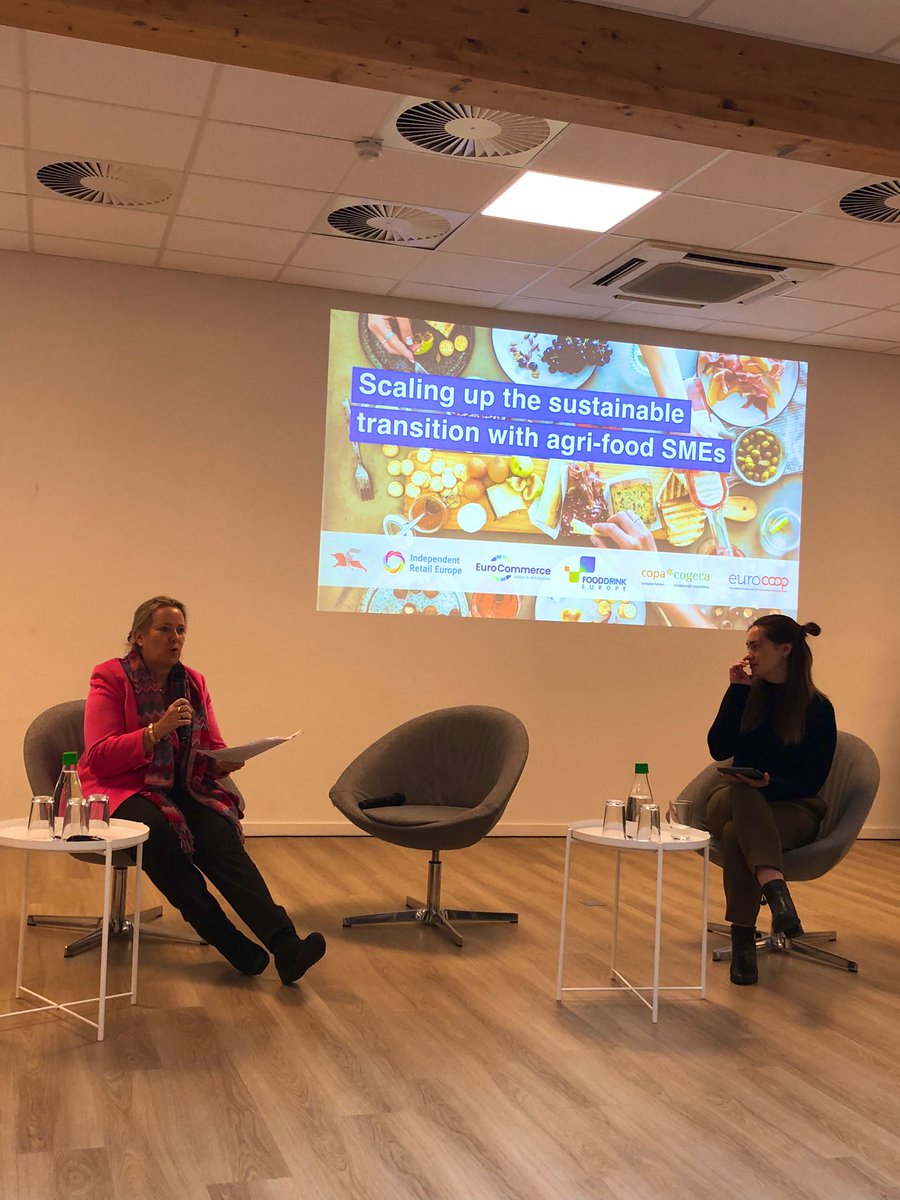 bddohmen's tweet photo. .@EU_Commission’s Kristin Schreiber highlighting the key role of SMEs for the EU economy. The #EUCodeofConduct is a flagship initiative to enable the sustainable food transition: 140 signatories & growing! The whole #agrifood sector committed for a #sustainable #FoodFuture https://t.co/KrR2iMBcQn