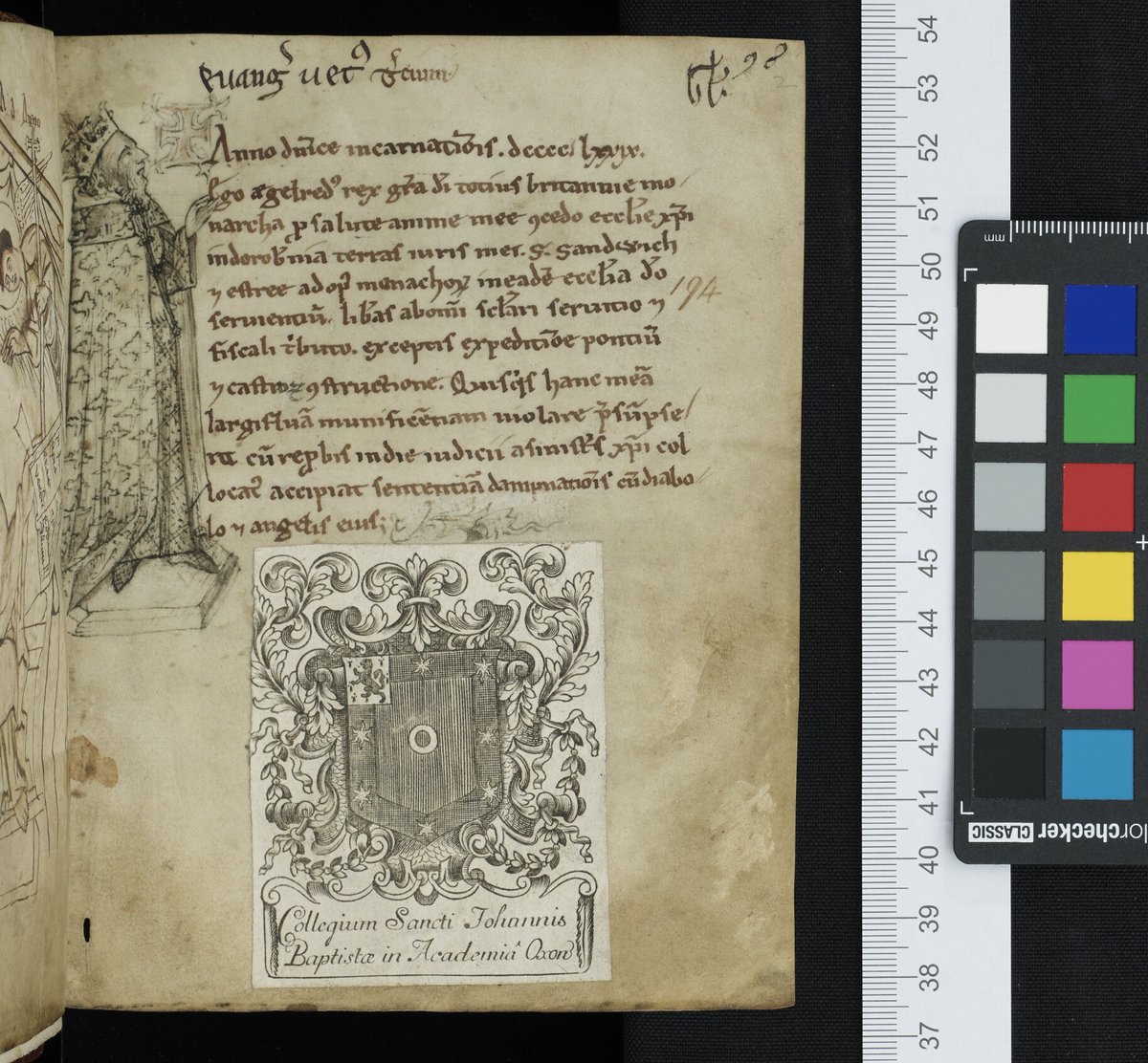 MS 194 is now available online. This 9th century manuscript is a copy of the Gospels possibly produced in Brittany. (Pictured: 1v and 2r) You can view it here: digital.bodleian.ox.ac.uk/objects/93ee48…