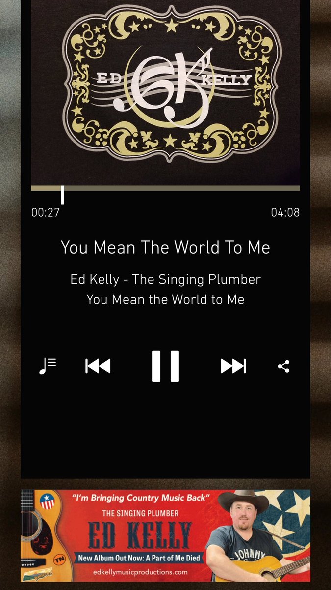 EdKellyMusic's tweet photo. Happy Monday yall This is an epic moment for #thesingingplumber My new song #youmeantheworldtome can be heard for free at https://t.co/5UiVeCpWIc #countrymusic #Imbringingcountrymusicback #EdKelly
@warnerrecords @CurbRecords @Epic_Records @opry @FoxNews @NEWSMAX @CountryMusic https://t.co/dLrW8kvI00