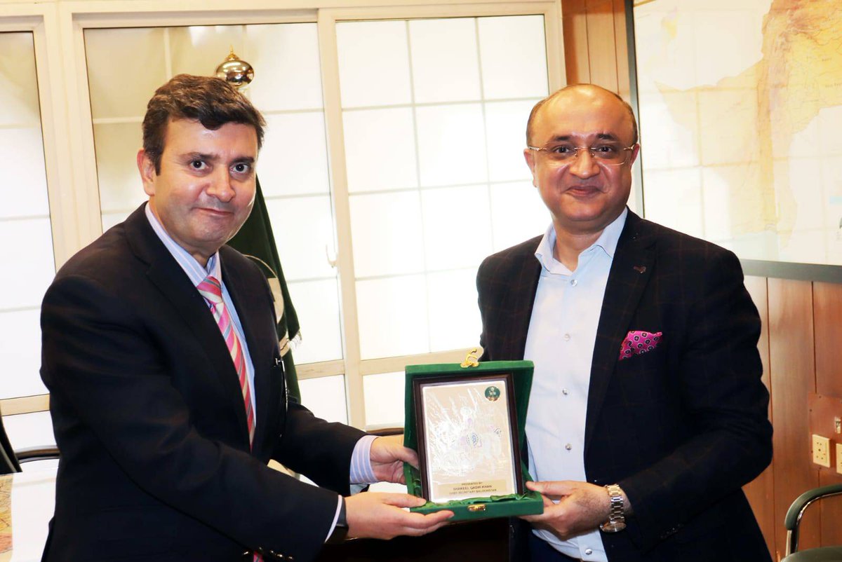 Chief Secretary Balochistan (@cs_balochistan) on Twitter photo Delighted to award a special shield to the Director General of <a href="/OGDCL/">Oil & Gas Develpm Co</a> symbol of gratitude for their remarkable efforts in advancing the energy sector. Together, we navigate towards a future of sustainable progress. Delighted to award a special shield to the Director General of <a href="/OGDCL/">Oil & Gas Develpm Co</a> symbol of gratitude for their remarkable efforts in advancing the energy sector. Together, we navigate towards a future of sustainable progress.