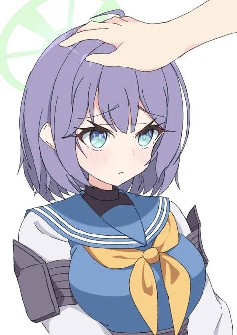 サキに頼み込んで今回だけだぞ…って言われながら頭撫でまわしたい#ブルアカ #BlueArchive 
