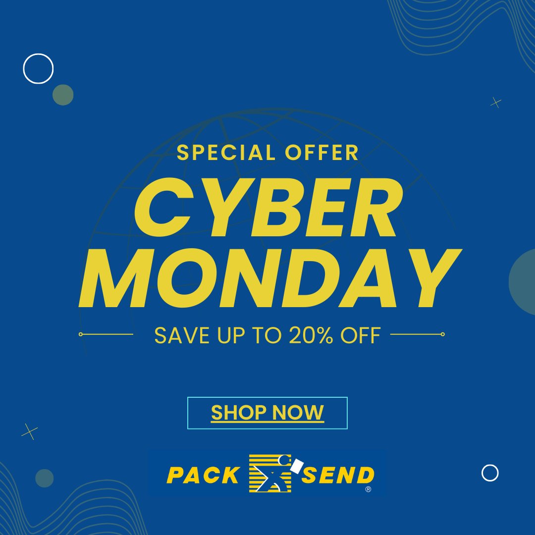 PackSendLeeds's tweet photo. 🌐 Don't miss out on the cyber deals this Cyber Monday! 🛍️✨ treat yourself to some online retail therapy, it's the perfect day to snag incredible discounts. 💸🎁 Happy Cyber Monday shopping! #CyberMonday #OnlineShopping #SavingsGalore https://t.co/PpJTBc9fIm
