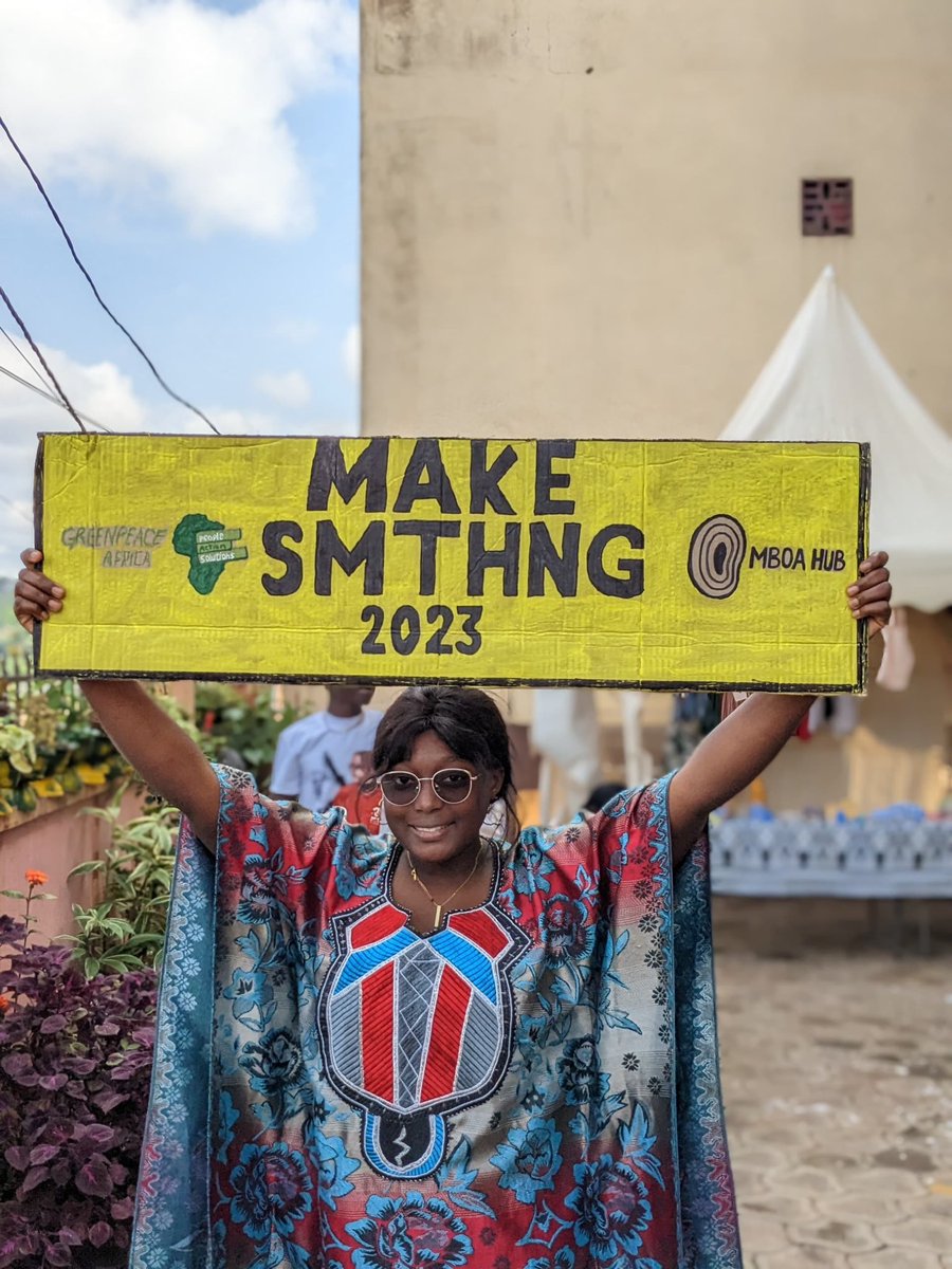 ElsaCheping's tweet photo. 𝙐𝙣𝙚 𝙚𝙭𝙥é𝙧𝙞𝙚𝙣𝙘𝙚 𝙙𝙚 𝙥𝙡𝙪𝙨 ! 😍
Une merveilleuse expérience d’avoir participé au à #makesmthng week 2023 au #mboahub !!
Fabuleux de voir à quel point les jeunes sont talentueux, et utilisent leurs créativités pour militer en faveur des droits de la planète !! ❤️. https://t.co/LMNdcS1Nrm