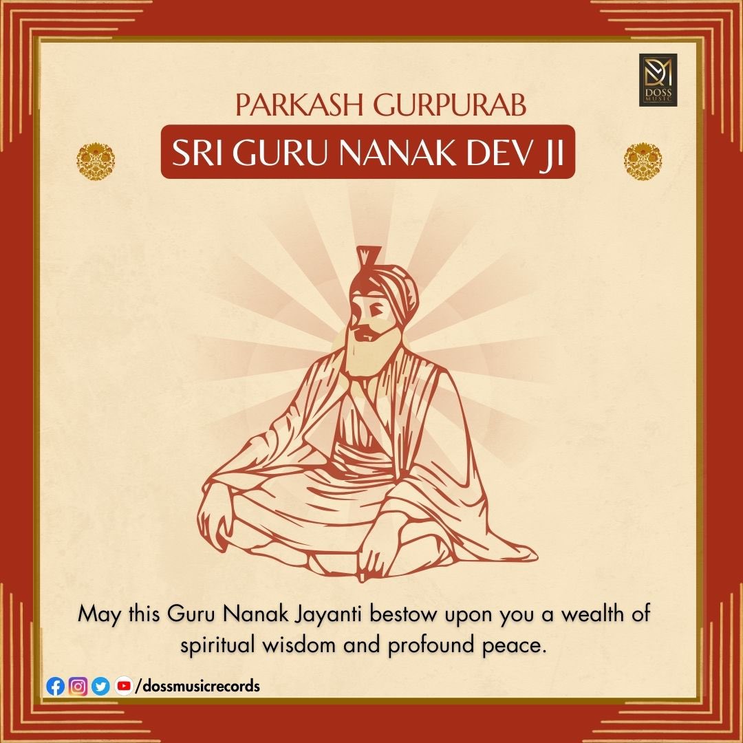 music_doss's tweet photo. ਸ੍ਰੀ ਗੁਰੂ ਨਾਨਕ ਦੇਵ ਜੀ ਦੇ  ਜੀ ਦੇ ਪ੍ਰਕਾਸ਼ ਗੁਰਪੁਰਬ ਦੀਆਂ ਆਪ ਸਭ ਨੂੰ ਲੱਖ-ਲੱਖ ਵਧਾਈਆਂ ! 🙏🙏

#DhanGuruNanak #DhanGuruNanakDevJi #ParkashGurpurab #GuruNanakJayanti #ParkashUtsav #GuruNanakJayanti2023 #Sikhism #Gurbani  #GuruNanakDevJiBirthday #GuruNanakDevJi554th https://t.co/fl2vGlgYaY