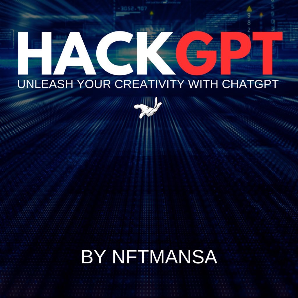 NFTMansa's tweet photo. Pre-order your copy of “HackGPT: Unleash Your Creativity With ChatGPT” and get access to the live webinar!

“Apps will be made and Screens will be shared.”

Date: 12.10.2023

https://t.co/3GrbRmTnMY 

#ebook #chatgpt #hackgpt https://t.co/M9FMFYvAss