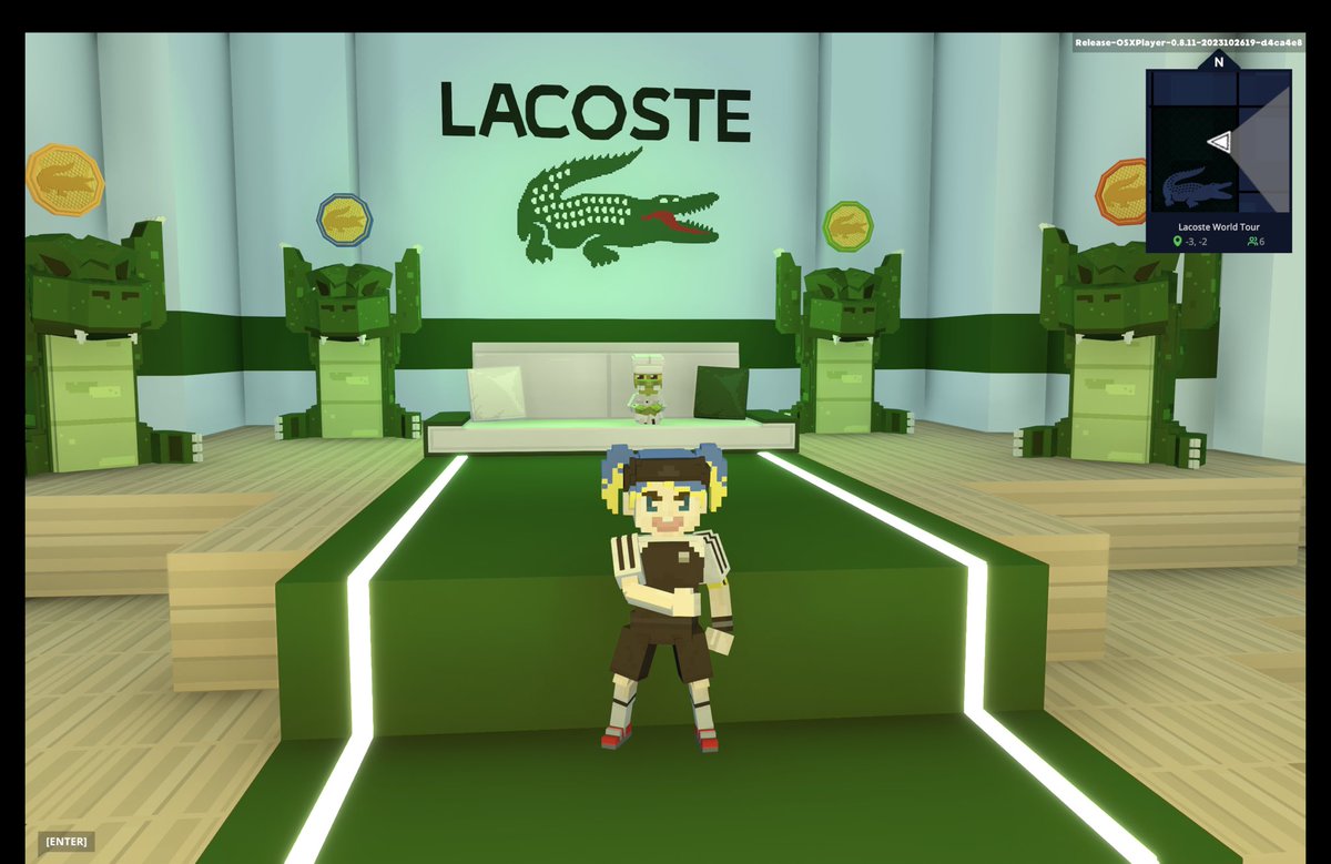FabiusNFT's tweet photo. mondays in @TheSandboxGame @Lacoste 

✌🏽✌🏽 https://t.co/ELWkizNlYd
