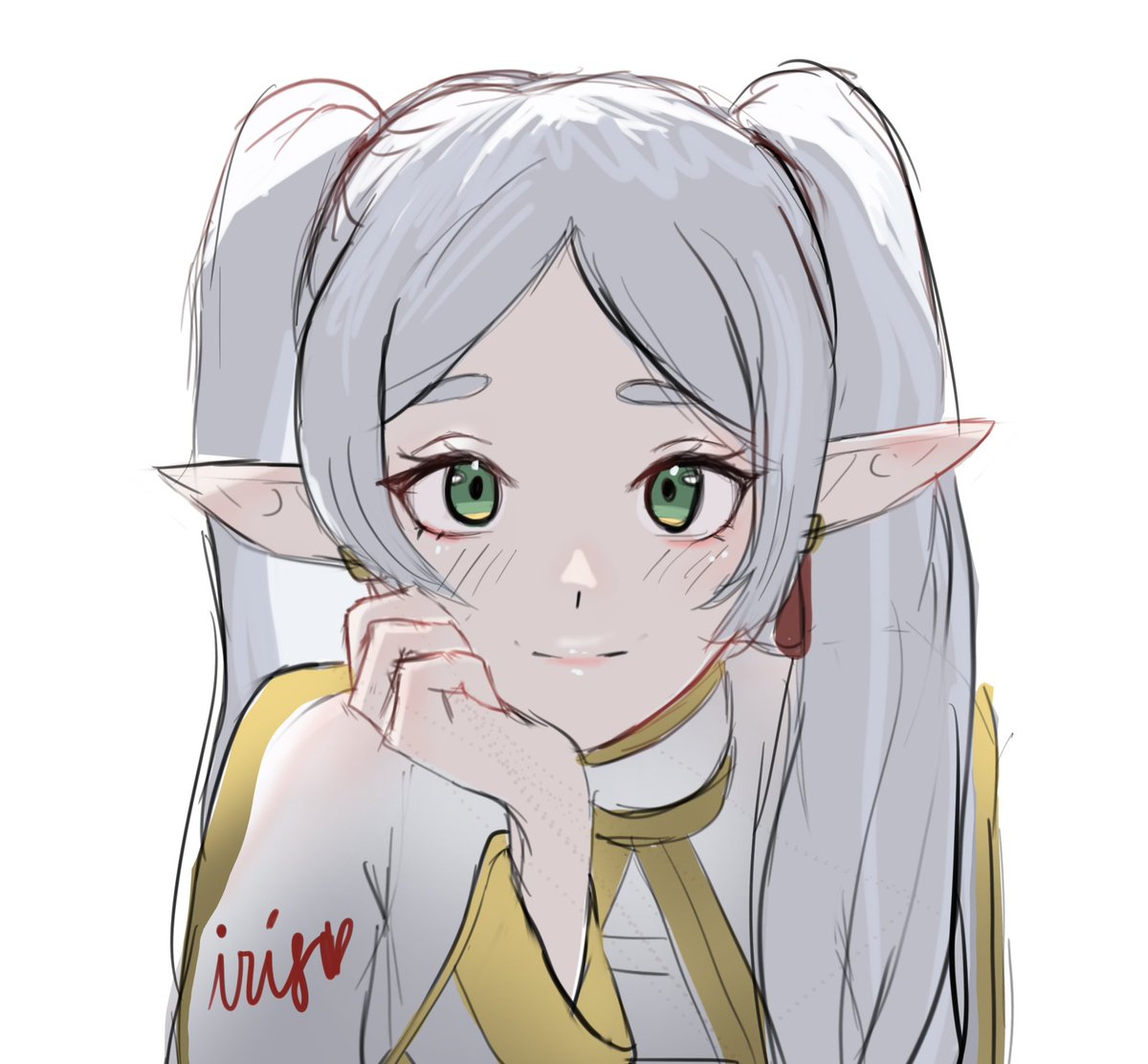 NekoIrizchu's tweet photo. Interact if you know her! 

Quick frieren sketch because i was binge watching this anime while doing commissions. She’s such a cutie grandma. https://t.co/7kAXx2G0EB
