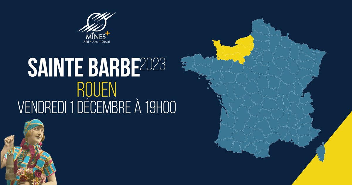 🔥Sainte Barbe 2023 · Rouen 🔥
Il ne vous reste que quelques jours pour vous inscrire à la Sainte Barbe de Rouen !
📅vendredi 1 décembre
⏰19h
📌River's Pub - Hangar 107 à Rouen (76100)
Confirmez votre présence dès maintenant👉bit.ly/StBarbe2023_no…