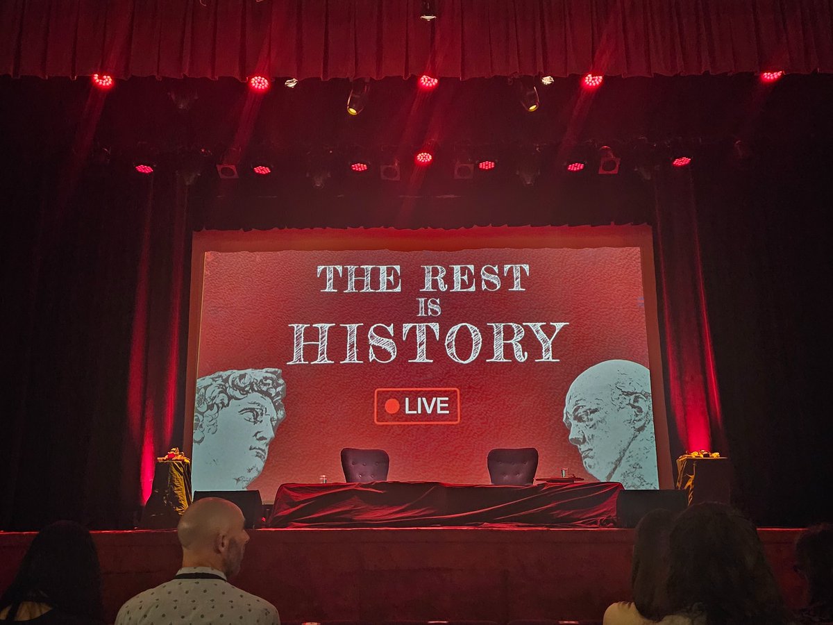 Ready for <a href="/TheRestHistory/">The Rest Is History</a> in the beautiful Astor Theatre 🥰 #RIHLive