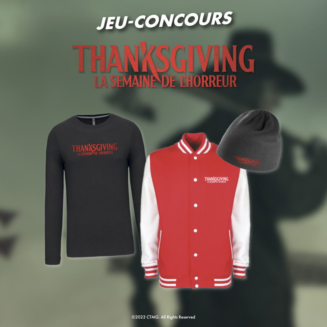 CGRCinemas's tweet photo. #ThanksgivingLeFilm sort le 29/11 dans tes cinémas CGR. Pour l’occasion tente de remporter un pack de goodies comprenant 1 blouson teddy, 1 bonnet et 1 T-shirt à manches longues aux couleurs du film.
Pour participer :
👉 Follow @CGRCinemas et @sonypicturesfr
👉 RT
Tirage le 4/12 https://t.co/ECyjXEQTBB