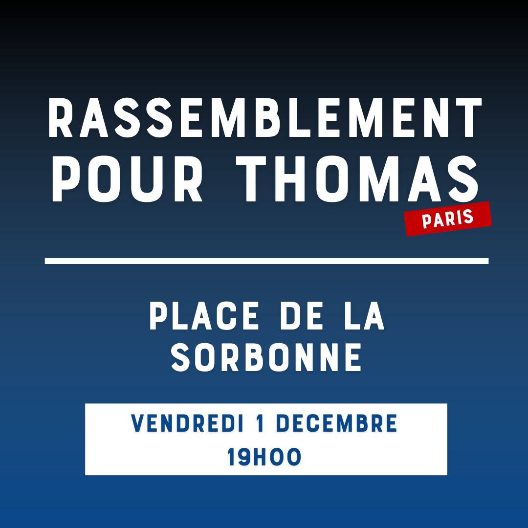 LNatifs's tweet photo. RASSEMBLEMENT POUR THOMAS À PARIS ! 

Un rassemblement pour Thomas aura lieu ce vendredi 1 décembre place de la Sorbonne à Paris.

Les Natifs seront présents, nous invitons toutes les personnes qui veulent rendre hommage à ce jeune Français décédé sous les coups de la racaille à nous y rejoindre. 

Pour Thomas et tous nos morts, victimes du laxisme de l’Etat, faisons entendre notre voix ! 

Partagez massivement ce message autour de vous ! 
Tous à la Sorbonne vendredi !
