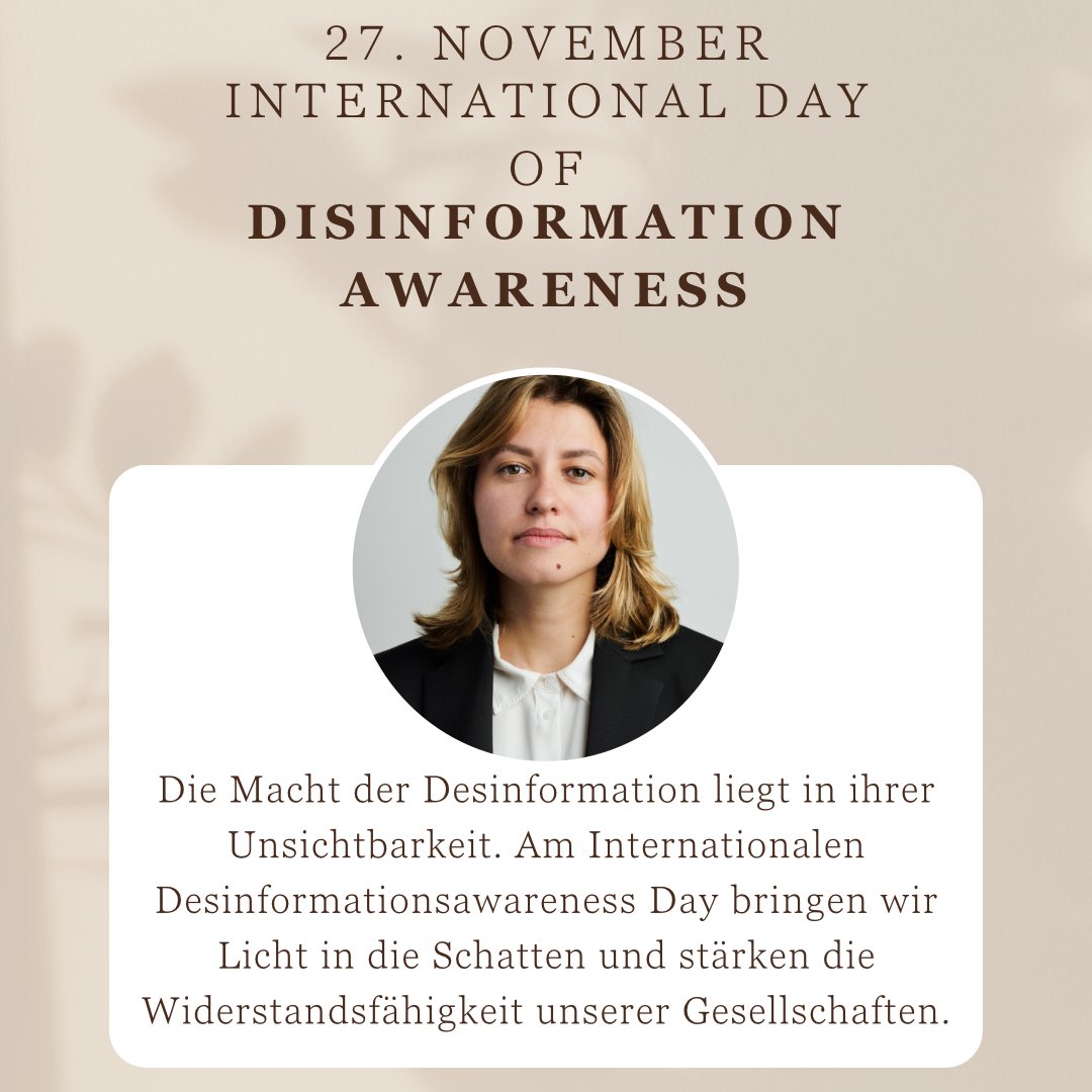 PattermannAnna's tweet photo. 🌐 Heute ist der Internationale Tag gegen Desinformation!
Mit @Unlimited_Dem @DietmarPichler1 setzen wir uns für die Verteidigung der Demokratie ein. Teilt eure Gedanken zur Gefahr von Desinformation, markiert uns und nutzt #DisinfoAwareness, um eure Stimme zu erheben! https://t.co/Tbt27PAEIN
