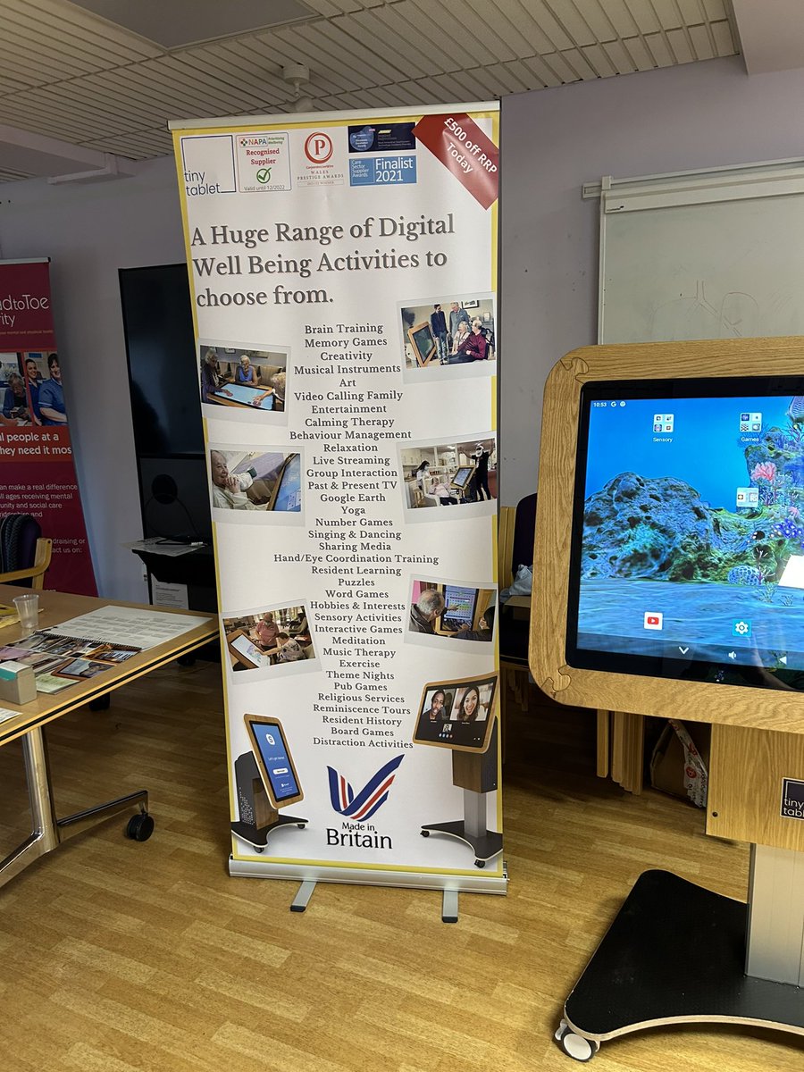 kadeh23's tweet photo. Come and see our interactive activity roadshow. Huntingdon room Newtown centre this morning. Also at conference hall Ida Darwin on Wednesday a.m. @CPFT_NHS @Hyland_P80 @Isobel51776810 @Ash_Ntuli @CambsPboroAHPs https://t.co/P5l5ZroqrT