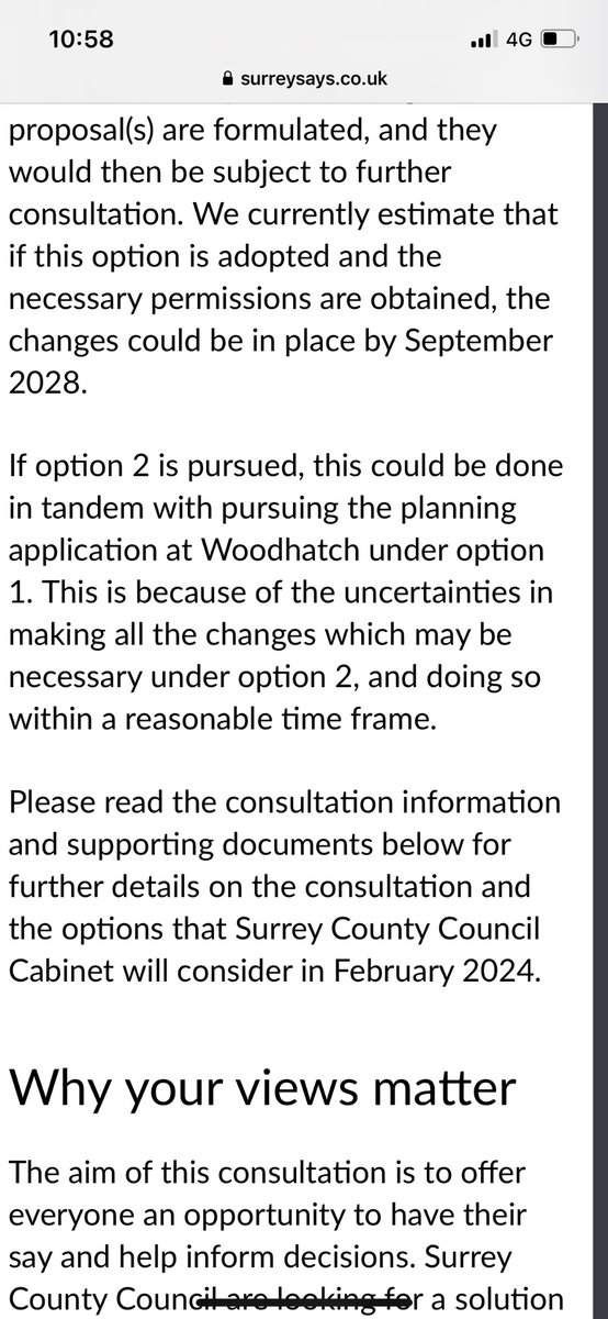 Surrey Council have re-opened consultation into the future of Reigate Priory School. They provide two options:

1) move to Woodhatch Place
2) shut the school

surreysays.co.uk/csf/primarysch…