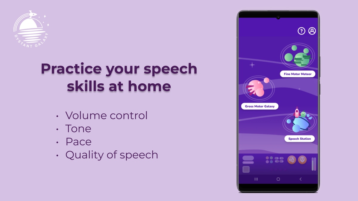 DystantG's tweet photo. Our Speech Station contains lots of activities and games designed to help you practice speech skills such as tone, pace, and overall quality of speech

Sign up to the Dystant Galaxy app today to BLAST OFF and start practicing your speech skills at home!

#dyspraxia #dystantgalaxy https://t.co/jMxPPTCsbp