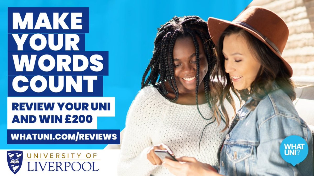 We need your reviews! 🙌 The @Whatuni Student Choice Awards are compiled from reviews left by students like you ranking institutions according to the things that students really care about including teaching and facilities. Leave your review now ➡️ brnw.ch/21wEN7A