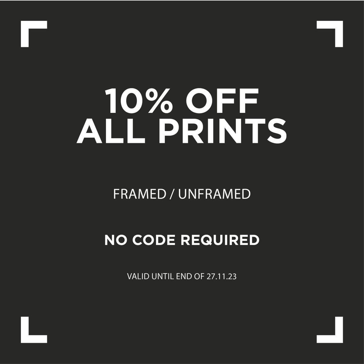 /// CYBER MONDAY ///
Last chance to pick up 10% off all framed and unframed prints, only on our website. Offer ends at midnight tonight. No coupon required - discount automatically applied. buff.ly/2lkEw24