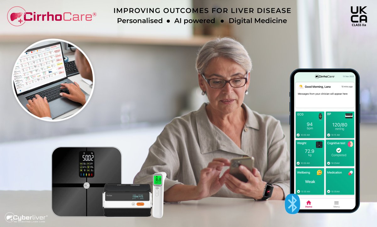 Exciting start for the week🎉 @CirrhoCare Real-world trial open at @RoyalFreeNHS funded by #NIHR & in partnership with #UCL | A multi-modal remote management system to improve outcomes in patients with decompensated cirrhosis. #livertwitter @RajivJalan1 royalfree.nhs.uk/news/liver-dis…