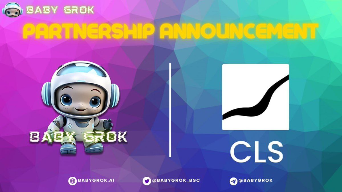 🔥 Breaking News: CLS x Baby Grok Partnership! 🔥

CLS, the market-making powerhouse, is thrilled to announce an exciting collaboration with <a href="/babygrok_bsc/">Baby Grok</a>!  🌐💼🚀 

🤝 What to Expect:
> Enhanced liquidity
> Strategic market maneuvers
> Sustainable growth strategies

Stay tuned