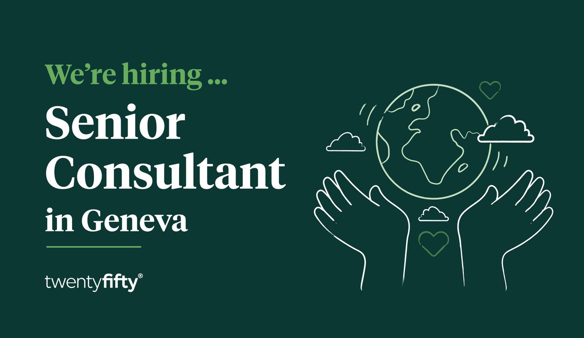 👉 We are looking for a Senior Business and Human Rights Consultant to join our great team in #Geneva . Click here twentyfifty.co.uk/senior-busines… for more details about this exciting opportunity!