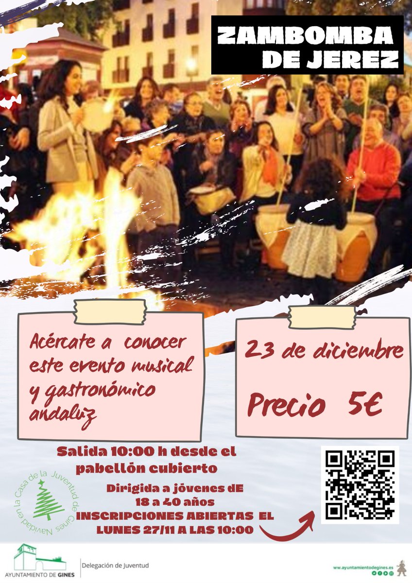 Acércate a esta fiesta popular de la cultura flamenca
+ info ayuntamientodegines.es/index.php?opti…
INSCRIPCIONES EN EL ENLACE forms.office.com/e/rh82N99Xr1