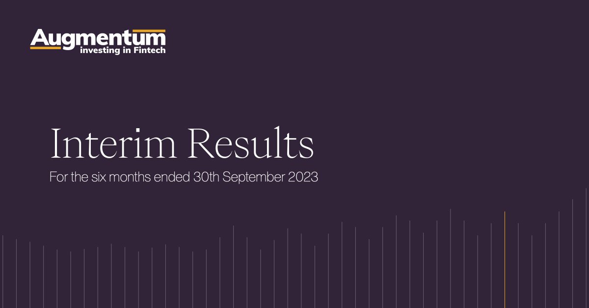 Our Interim Results will be released tomorrow. Learn more: 🔸Analyst call: 10:30am tomorrow 🔸Professional investor group call: 2pm tomorrow Register for these or request a 1:1 meeting: results@augmentum.vc 🔸Retail investor call: 9am on Thurs. Sign up: investormeetcompany.com/augmentum-fint…